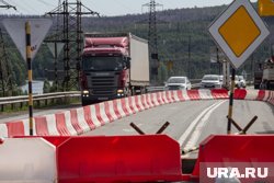 Закрытый участок можно объехать