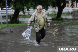 Мощный ливень обрушился на Тюмень 4 июля