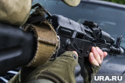 Реконструкция войны проходит в парке «Патриот»