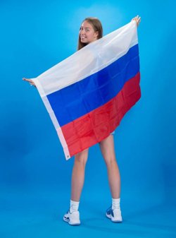 Баскетболистка сфотографировалась для колледжа Джордана в NCAA с флагом России
