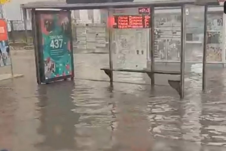 Остановки тоже в воде