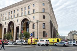 Десяток «скорых» и оцепление: что происходит на месте взрыва в Москве. Фоторепортаж