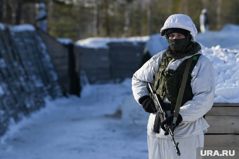 Боец вернулся домой на отдых