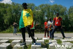 Болельщики сборной Сенегала во время Чемпионата мира по футболу