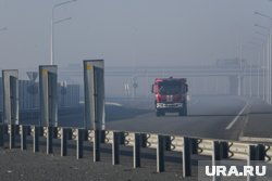 На трассе загорелся полуприцеп грузовика Scania