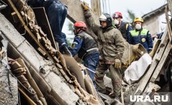 Спасатели продолжают разбор завалов после взрыва (архивное фото)