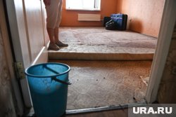 У многодетной матери в Курганской области затопило жилье