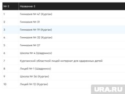 Лучшие школы Курганской области. 2025 год