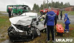 В результате аварии пострадали шесть человек