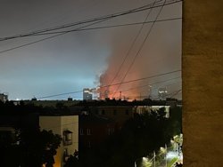 Очаг возгорания на юге Москвы