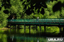 На мосту в это время находились пешеходы