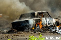 Пожарные оперативно прибыли на место возгорания