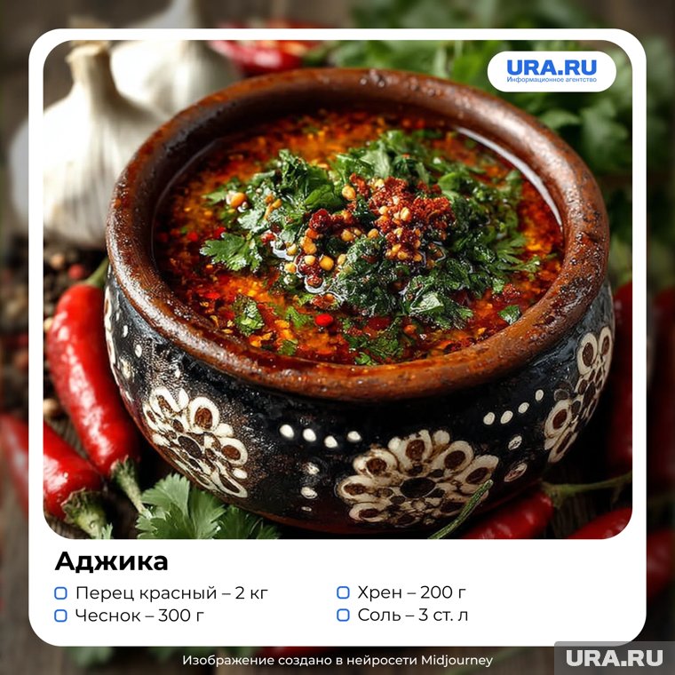 Жгучая паста из перца, чеснока и хрена