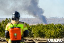 Дым был заметен с другого берега реки (архивное фото)