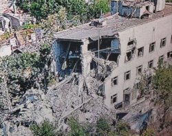 Так выглядит дом в Алешках, в который попали украинские бомбы
