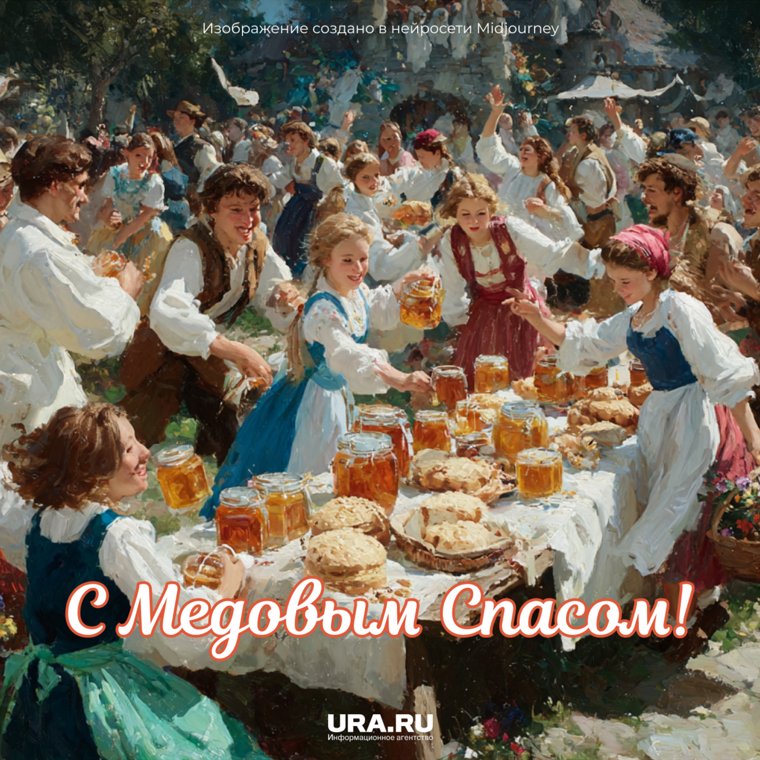 В этот день принято угощать гостей свежим медом и ярко украшать стол