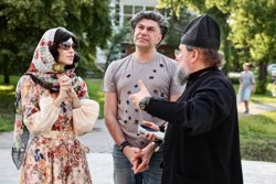 Николай Цискаридзе с супругой челябинского губернатора Ириной Текслер посетили Храм Александра Невского
