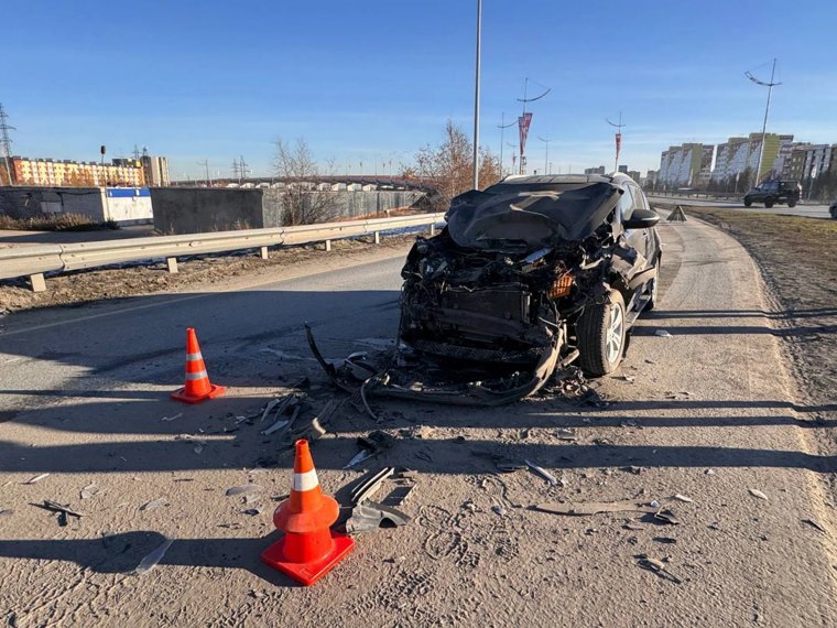 KIA после аварии в НУРе