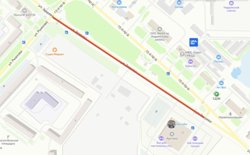 Карта перекрытия дороги
