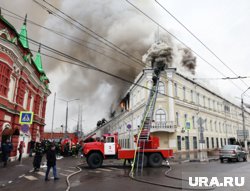 Пожар в военном госпитале в Туле, предварительно, произошел из-за неисправной проводки