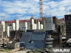 В Кургане 23 августа обрушилась часть строящегося ЖК
