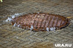 Из люка нечистоты вылились на проезжую часть (архивное фото)
