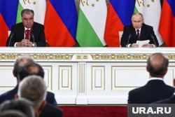 Путин также поблагодарил Рахмона за внимательное отношение к русской культуре в Таджикистане