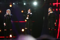 Группа Serebro исполняет песню «Song #1» на «Евровидении»