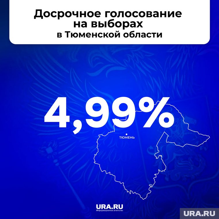 Явка по досрочному голосованию составила 4,99%.