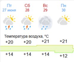 В эти выходные в Пермском крае ожидаются дожди, местами грозы
