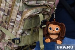 Волонтеры ХМАО подарили Анастасии Родионовой талисман бойцов СВО - Чебурашку