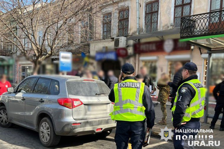 Полиция Украины приехала на место убийство Ганула