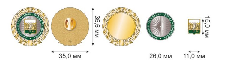 Так выглядит нагрудный знак почетного гражданина Челябинска