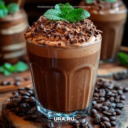 Мятно-шоколадный фраппе с кофе