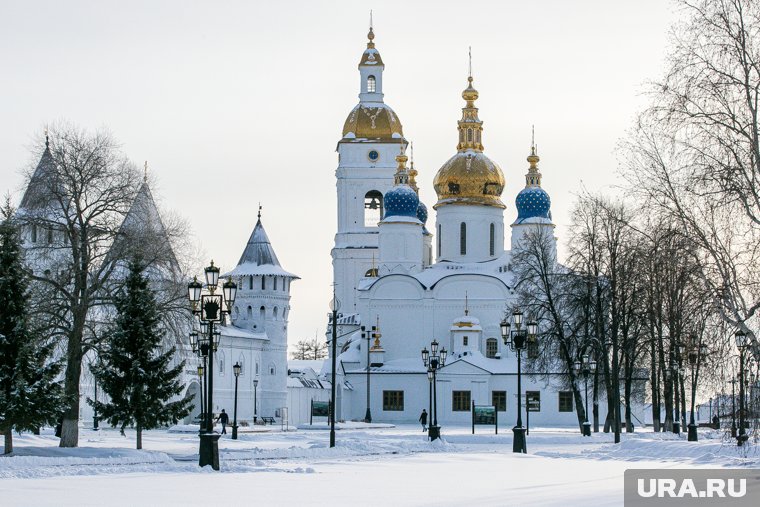 В Тобольске много красивых церквей