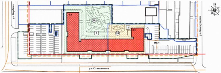 Площадь участка под застройку – 8714 квадратных метров