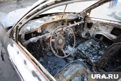 В Тюмени из-за ДТП загорелась машина