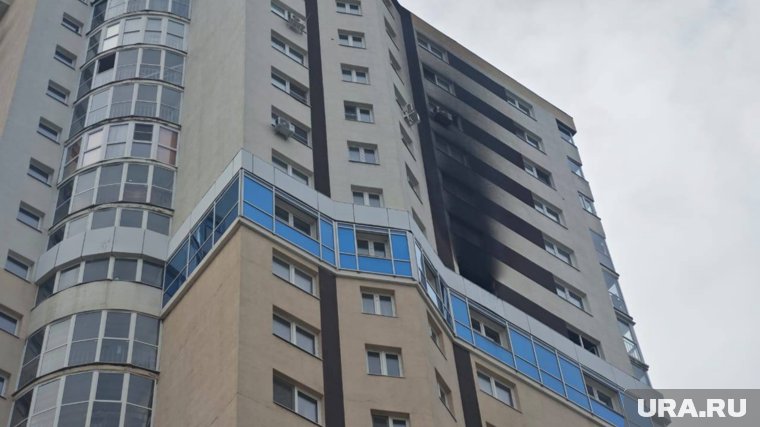 Пожар произошел в квартире на 16 этаже