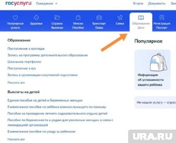 В «Госуслугах»  перейдите в раздел «Запись на программу дополнительного образования