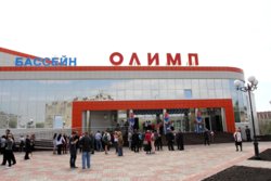 Открытие бассейна в 2012 году