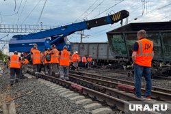Вагоны сошли с рельсов у грузового поезда в Курганской области