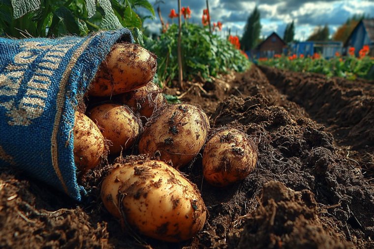 После уборки картофеля всю ботву убираем в компост — там высокая температура уничтожает споры грибковых болезней