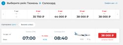 Билеты из Тюмени еще имеются в продаже, но их стоимость выше среднего уровня 
