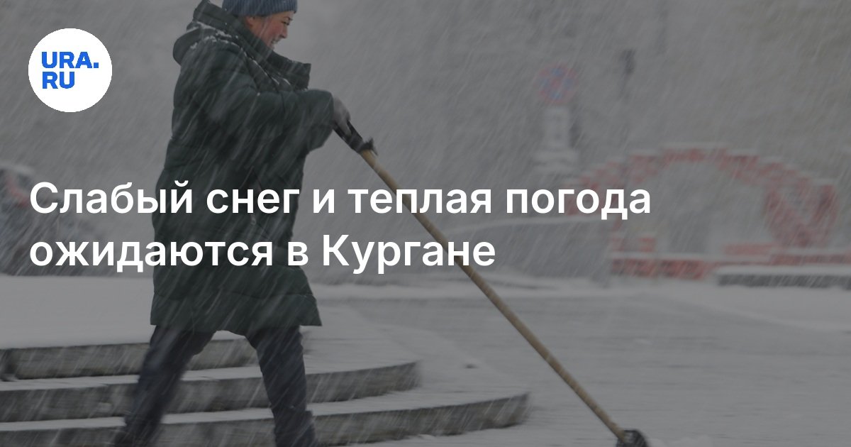 Какая погода будет в Кургане 15 января