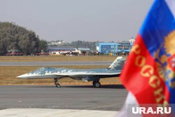 Су-57 выступил на Aero India 2025.