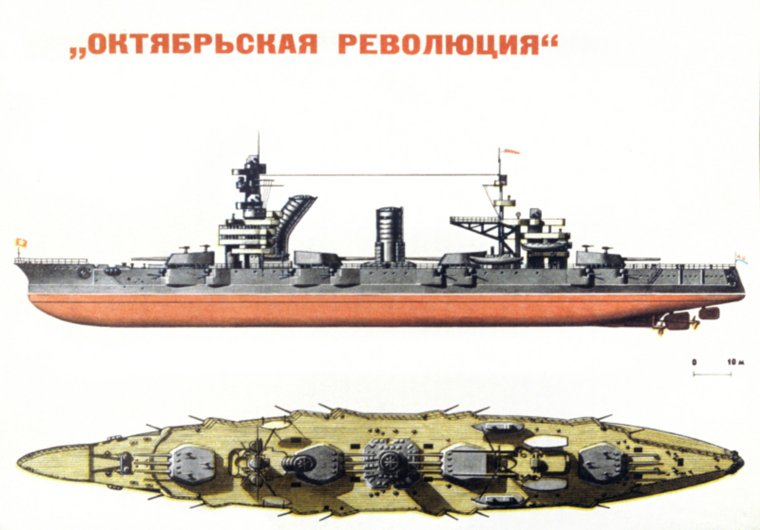 Корабль «Октябрьская революция» защищал Ленинград