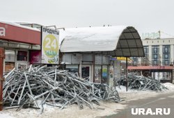 Снос торговых павильонов в центре Перми