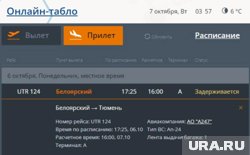 Самолет не смог прилететь во время из-за технических проблем