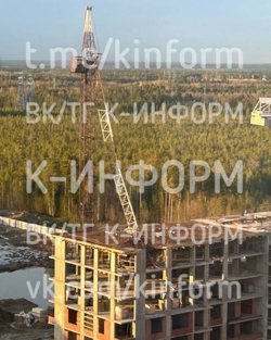 Кран упал на стройке 30 мая