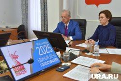 Николай Булаев провел встречу вместе с главой областного избиркома Еленой Клименко